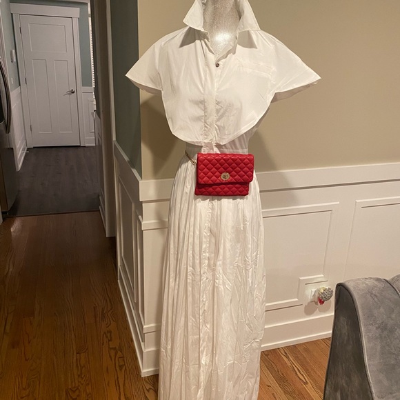 J.Bolin White Cap Sleeve Maxi Dress ♥️ - Picture 4 of 13